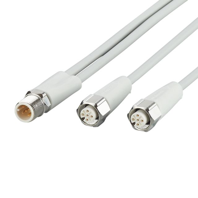 ifm EVF331, Straight Male 5 way M12 to Straight Female 5 way M12 Communication Cable, 5m