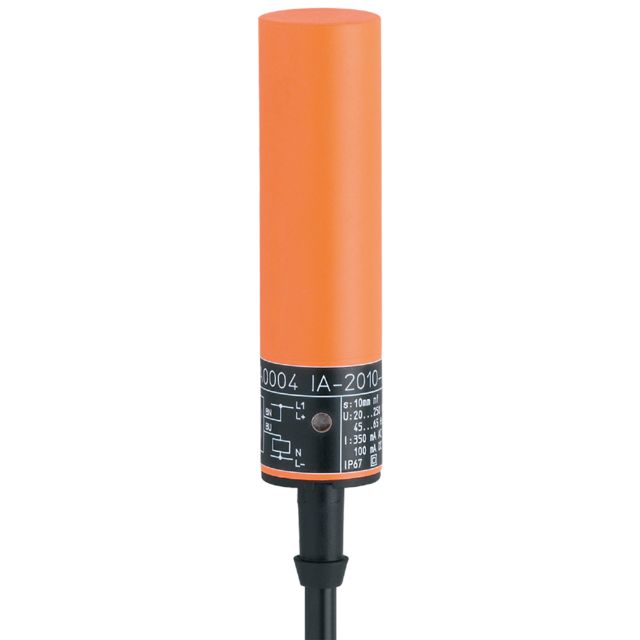 ifm IA5054, Inductive Smooth Barrel Proximity Sensor, 10 mm Detection, NPN NO, 10 → 36 V dc