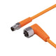 ifm EVT268, Straight Male 1 way M8 to Right Angle Female 1 way M12 Sensor Actuator Cable, 2m
