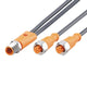 ifm EVM062, Straight Male 1 way M12 to Straight Female 2 way M12 Sensor Actuator Cable, 200mm