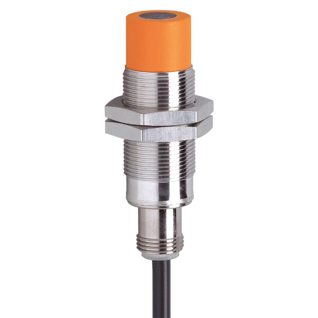 ifm IG7105, Inductive Threaded Barrel Proximity Sensor, M18, 8 mm Detection, PNP NO, 10 → 30 V dc