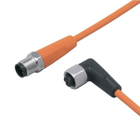 ifm EVT056, Straight Male 1 way M12 to Right Angle Female 1 way M12 Sensor Actuator Cable, 5m