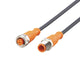 ifm EVC116, Straight Male 1 way M12 to Straight Female 1 way M12 Actuator/Sensor Cable, 8m