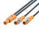 ifm EVC844, Straight Male 5 way M12 to Straight Female 5 way M12 Communication Cable, 1m