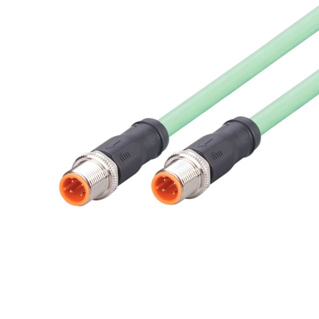 ifm EVC909, Straight Male 4 way M12 to Straight Female 4 way M12 Communication Cable, 20m