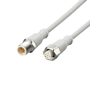 ifm EVF061, Straight Male 5 way M12 to Straight Female 5 way M12 Communication Cable, 2m