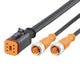 ifm E12561, Straight Female 1 way Deutsch to Straight Female 2 way M12 Actuator/Sensor Cable, 1m