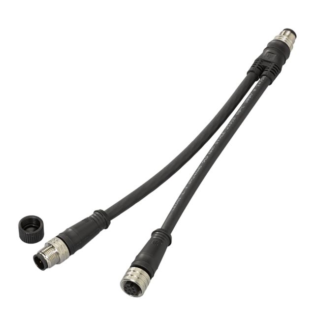 ifm E11228, Straight Female 1 way M12 to Straight Male 2 way M12 x 2 Actuator/Sensor Cable, 150mm