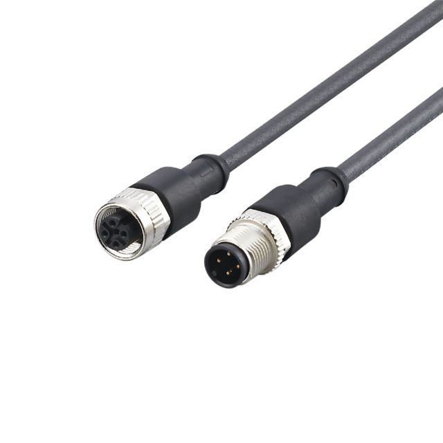ifm E12332, Straight Male 1 way M12 to Straight Female 1 way M12 Actuator/Sensor Cable, 15m