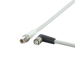 ifm EVF156, Straight Male 3 way M8 to Right Angle Female 3 way M8 Communication Cable, 1m