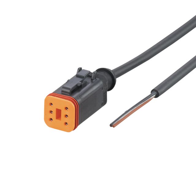 ifm E12549, Straight Female 1 way Deutsch to Unterminated Actuator/Sensor Cable, 1m