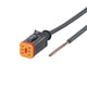 ifm E12549, Straight Female 1 way Deutsch to Unterminated Actuator/Sensor Cable, 1m