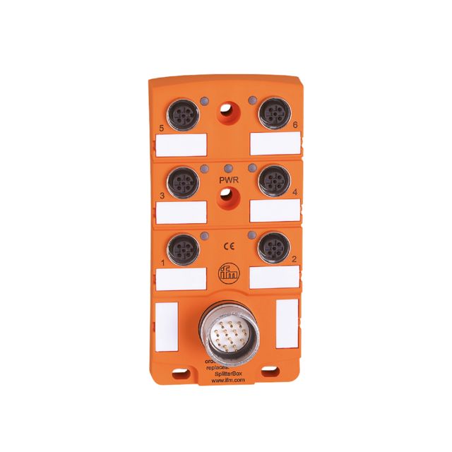 ifm EBC006, EBC Series Sensor Box, M12, 6 port