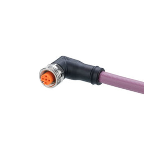 ifm EVC942, Right Angle Female 5 way M12 to Straight Female 5 way M12 Communication Cable, 5m