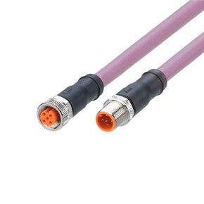 ifm EVC947, Straight Male 5 way M12 to Straight Female 5 way M12 Communication Cable, 1m