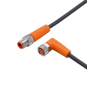 ifm EVC318, Straight Male 3 way M8 to Right Angle Female 3 way M8 Communication Cable, 2m