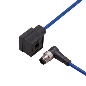ifm E10821, Right Angle Male 1 way M12 to Right Angle Female 1 way Valve Connector Actuator/Sensor Cable, 300mm