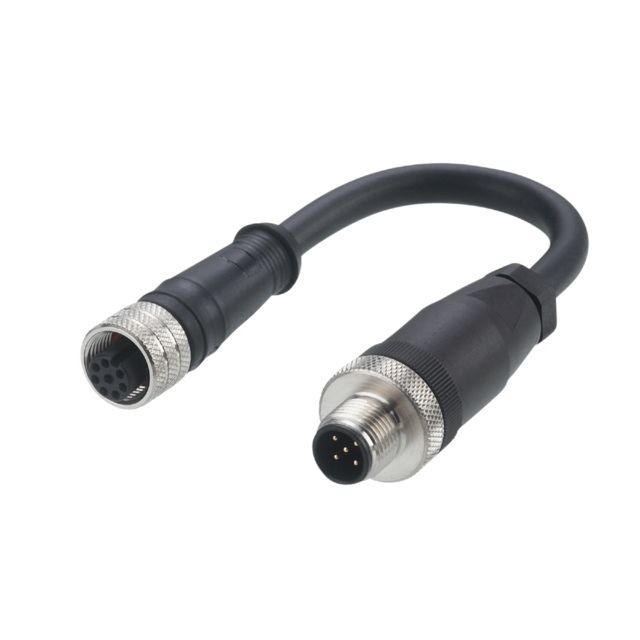 ifm E12784, Straight Male 1 way M12 to Straight Female 1 way M12 Actuator/Sensor Cable, 100mm