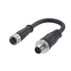 ifm E12784, Straight Male 1 way M12 to Straight Female 1 way M12 Actuator/Sensor Cable, 100mm