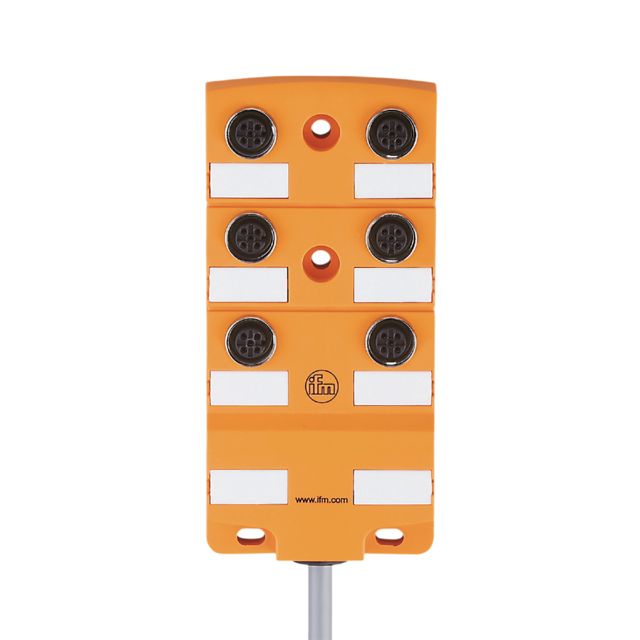 ifm EBC043, EBC Series Sensor Box, M12, 10m cable, 6 port