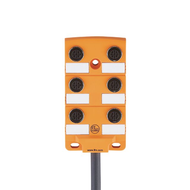ifm EBC030, EBC Series Sensor Box, M12, 10m cable, 6 port
