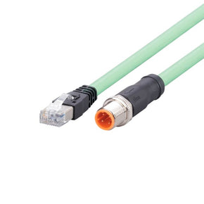 ifm EVC937, EVC, 6m Cat5e, Green M12 to Male RJ45 Male, Shielded, Terminated Polyurethane Sheath