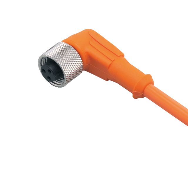 ifm E10866, Right Angle Female 1 way M12 to Unterminated Actuator/Sensor Cable, 5m
