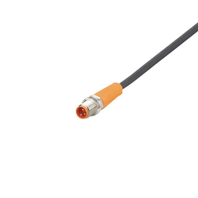 ifm EVC819, Straight Male 3 way M8 to Straight Female 3 way M8 Communication Cable, 4m