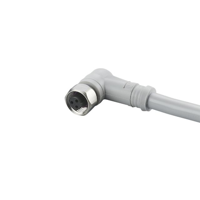 ifm E18234, Right Angle Female 1 way 1/2 in Circular to Unterminated Actuator/Sensor Cable, 5m
