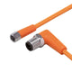ifm EVT295, Right Angle Male 1 way M12 to Straight Female 1 way M8 Sensor Actuator Cable, 300mm