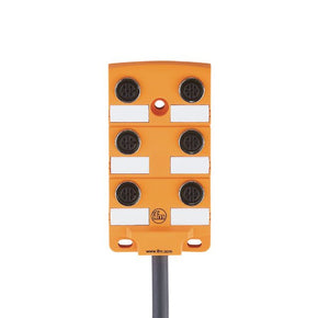 ifm EBC018, EBC Series Sensor Box, M12, 5m cable, 6 port