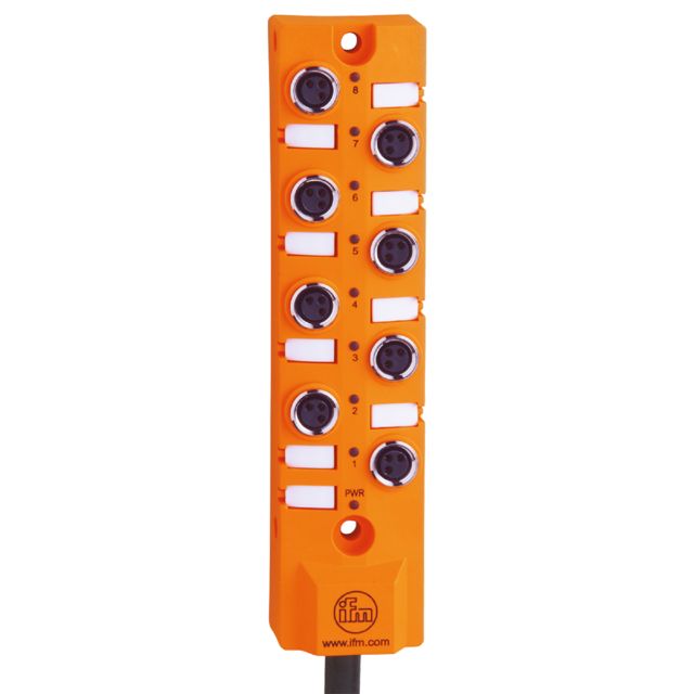 ifm EBC064, EBC Series Sensor Box, M8, 5m cable, 8 port