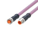 ifm EVCA56, Straight Male 5 way M12 to Straight Female 5 way M12 Communication Cable, 3m