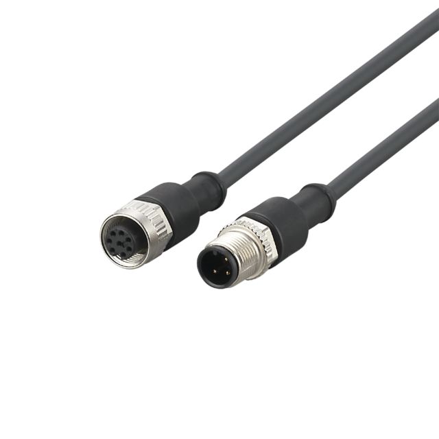 ifm E12572, Straight Male 1 way M12 to Straight Female 1 way M12 Actuator/Sensor Cable, 1m