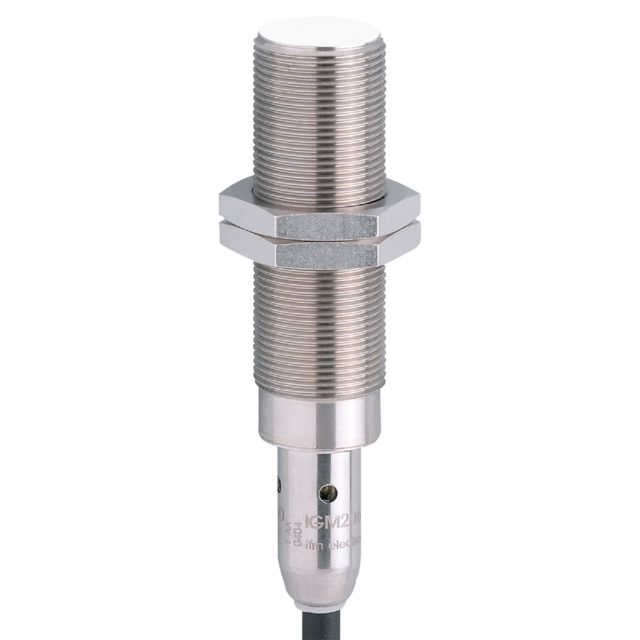 ifm IGM215, Inductive Threaded Barrel Proximity Sensor, M18, 8 mm Detection, PNP/NPN NO, 10 → 36 V dc