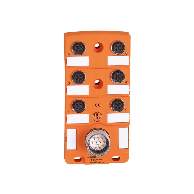 ifm EBC007, EBC Series Sensor Box, M12, 6 port