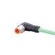 ifm EVC902, Right Angle Male 4 way M12 to Right Angle Male 4 way M12 Communication Cable, 50m