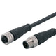 ifm E12280, Straight Male 1 way M12 to Straight Female 1 way M12 Actuator/Sensor Cable, 1m