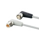 ifm EVF083, Right Angle Male 4 way M12 to Right Angle Female 5 way M12 Communication Cable, 300mm