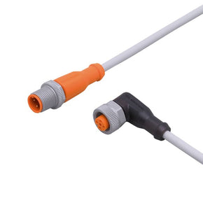 ifm EVW038, Straight Male 1 way M12 to Right Angle Female 1 way M12 Sensor Actuator Cable, 1m