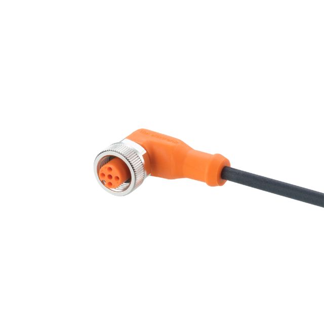 ifm EVC086, Right Angle Female 1 way M12 to Unterminated Sensor Actuator Cable, 15m