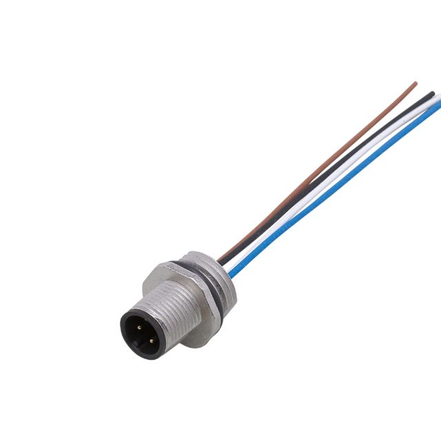 ifm E11528, Circular Connector, 1 Contacts, Thread Mount, M12 Connector, Plug, Male, IP68, E115 Series