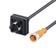 ifm E30436, Straight Male 1 way Type A Plug to Straight Female 1 way M12 Sensor Actuator Cable, 400mm