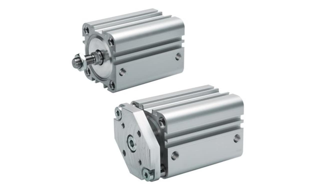 AVENTICS 0822396010 Pneumatic Compact Cylinder - , 63mm Bore, 100mm Stroke, KPZ Series, Double Acting