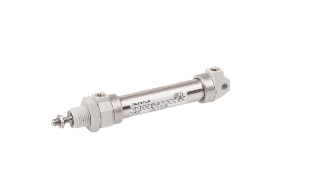 AVENTICS 1332001000 Roundline Cylinder - , 20mm Bore, 12mm Stroke, ICM Series, Double Acting