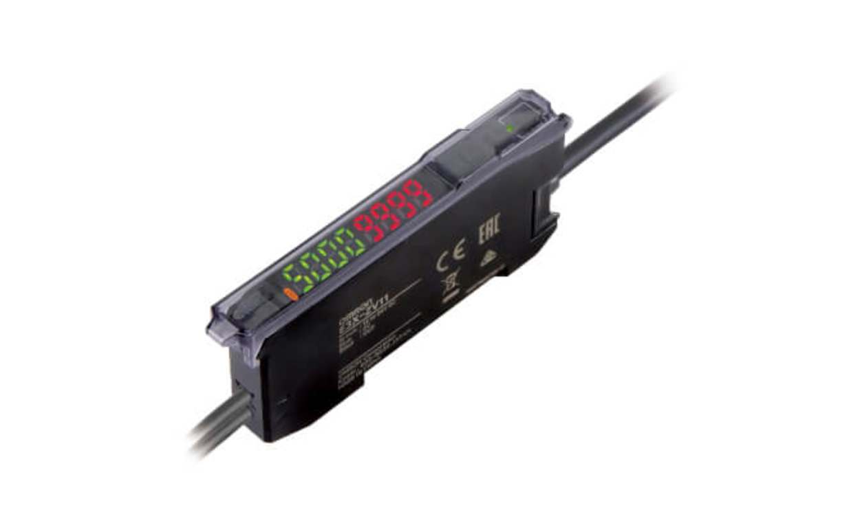 Omron E3X-ZV41 2M, Plastic Fibre Optic Sensor, PNP Output, 720 mW, IP50, 12 → 24 V dc - generaltechuae