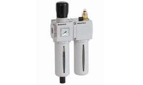 ASCO A652A0000000001, G 1/4 Filter Regulator Lubricator, Manual, Semi Automatic Drain, 25μm Filtration Size