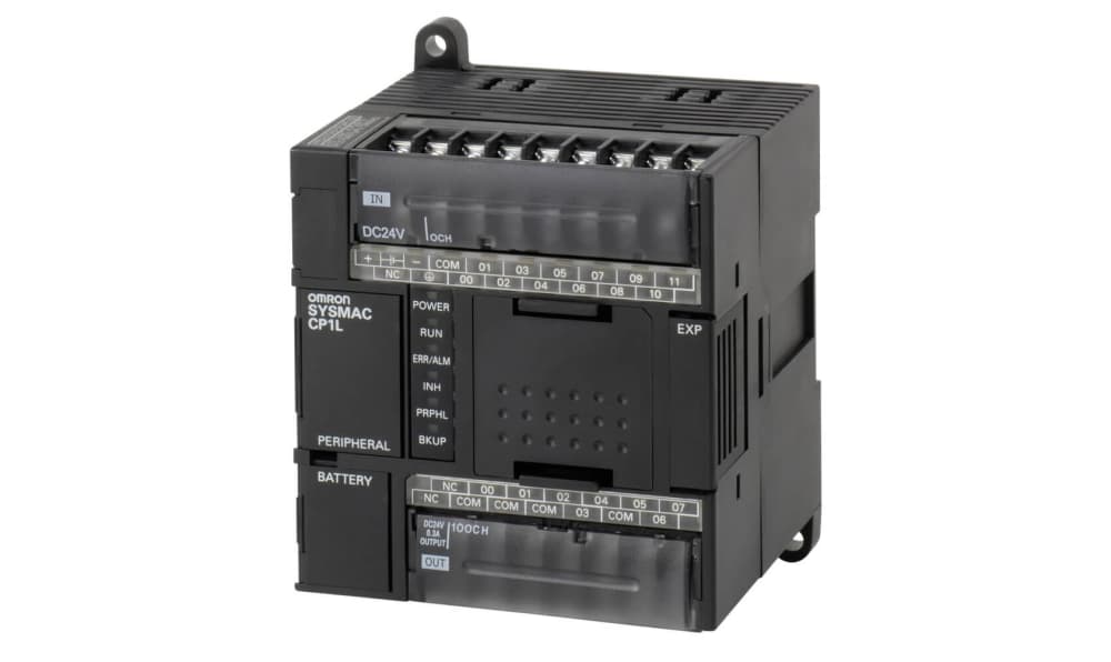 Omron CP1L-L14DR-D, CP1L Series PLC CPU for Use with SYSMAC CP1L Series, Relay Output, 8 (DC)-Input, DC Input