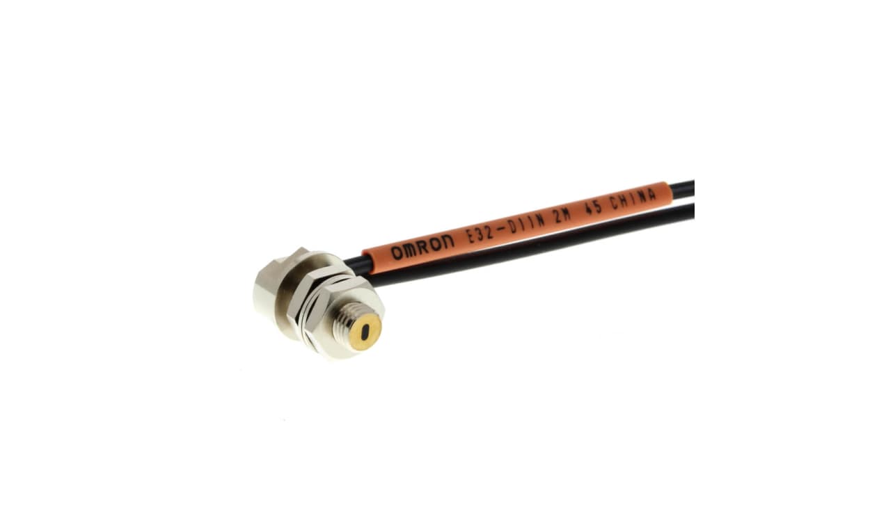 Omron E32-D11N 2M, Plastic Fibre Optic Sensor 120 (High Speed Mode) mm, 170 (Standard Mode) mm, 300 (High Resolution Mode) mm, 50 - generaltechuae