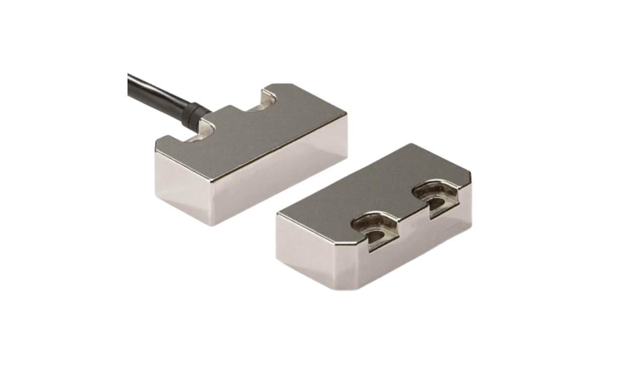 Omron F3S-TGR-NSMR-21-M1J8, F3S-TGR-N_R Series Magnetic Non-Contact Safety Switch, 24V dc, Stainless Steel Housing, NO/2NC, M12